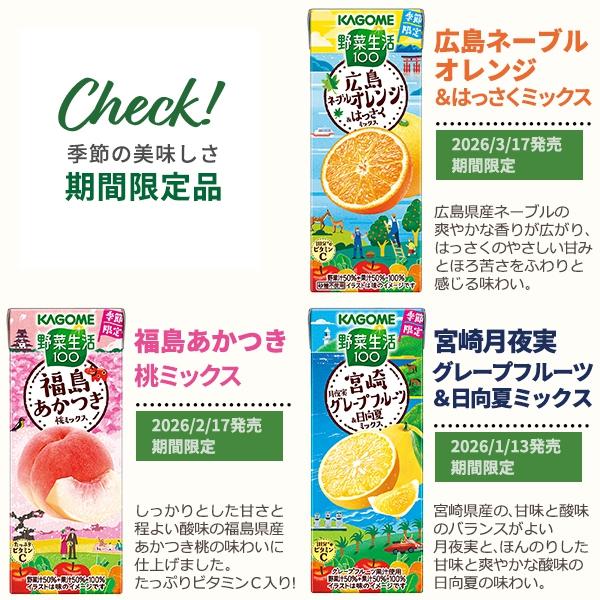 カゴメ 野菜ジュース ポイント10％ 選べる4ケースセット 200ml/195ml
