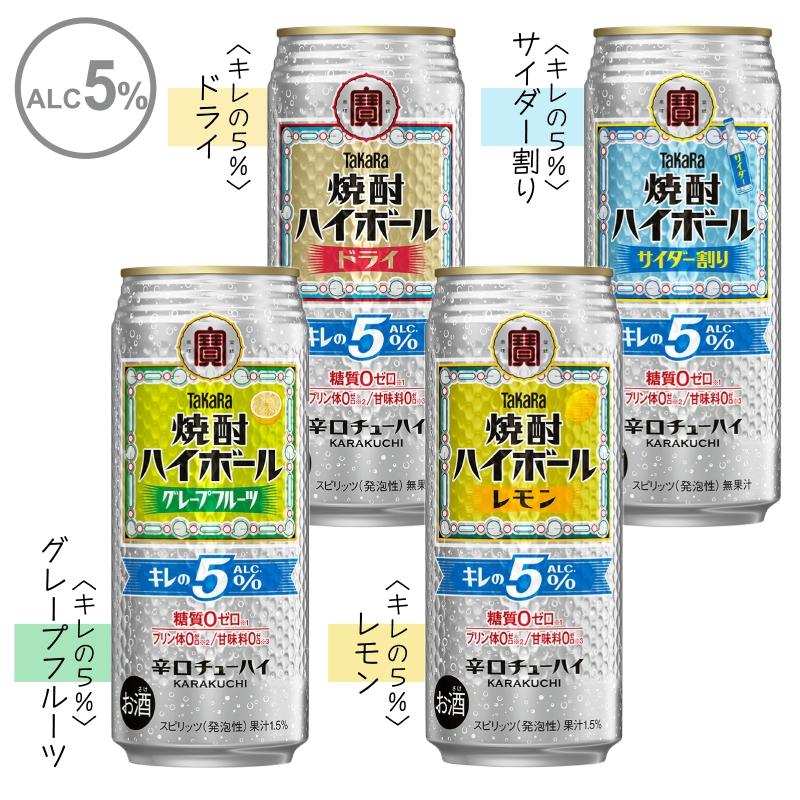 宝酒造 チューハイ タカラ 焼酎ハイボール 選べるセット 500ml 2ケース