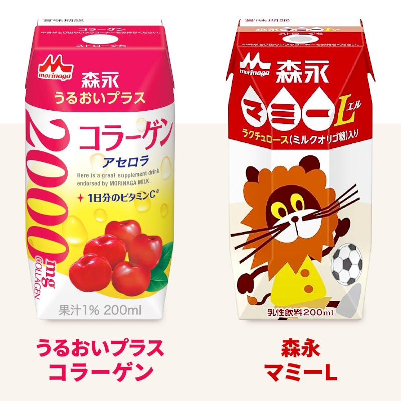 森永乳業 ピクニック リプトン マミー 牛乳 緑茶 紙パック プリズマ
