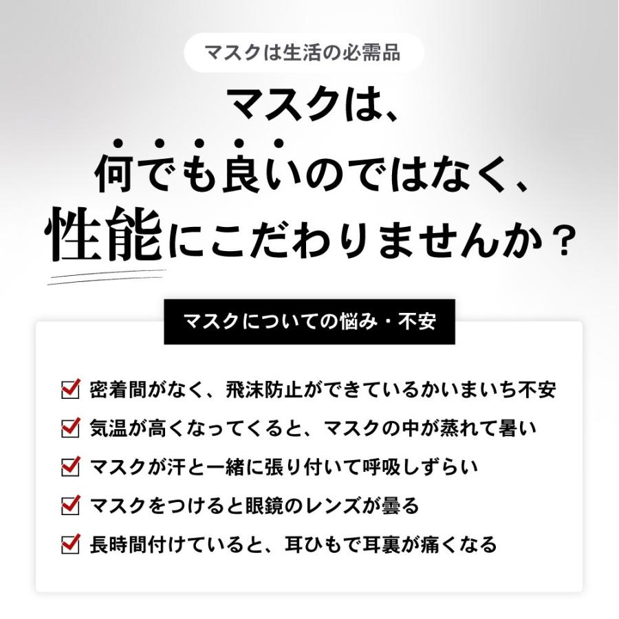 メガネが曇らないマスク ナノプロテクション 3層構造 ナノフィルター