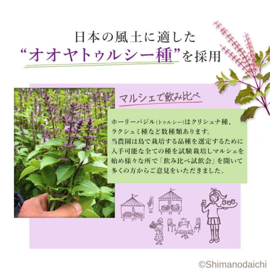ホーリーバジル茶 ティーバッグタイプ 1 5ｇ 包 60包 伊豆大島産 無農薬栽培 離島のハーブ園しまのだいち 通販 Yahoo ショッピング