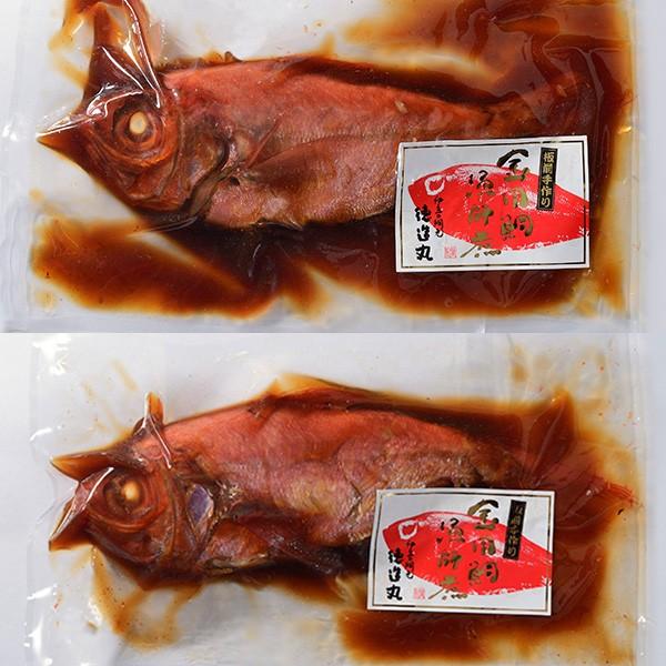 ギフト 煮魚 ご家庭用金目鯛の姿煮 腹合せセット 調理済み 温めるだけ 煮付け ギフト|izu1930|02