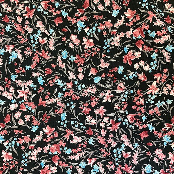 小花柄 デシンプリント 華やか 大人っぽい 親子 ワンピース生地 ポリエステル シワになりにくい 服地 布 G 035 G 035 プリント生地の専門店 Izumi 通販 Yahoo ショッピング