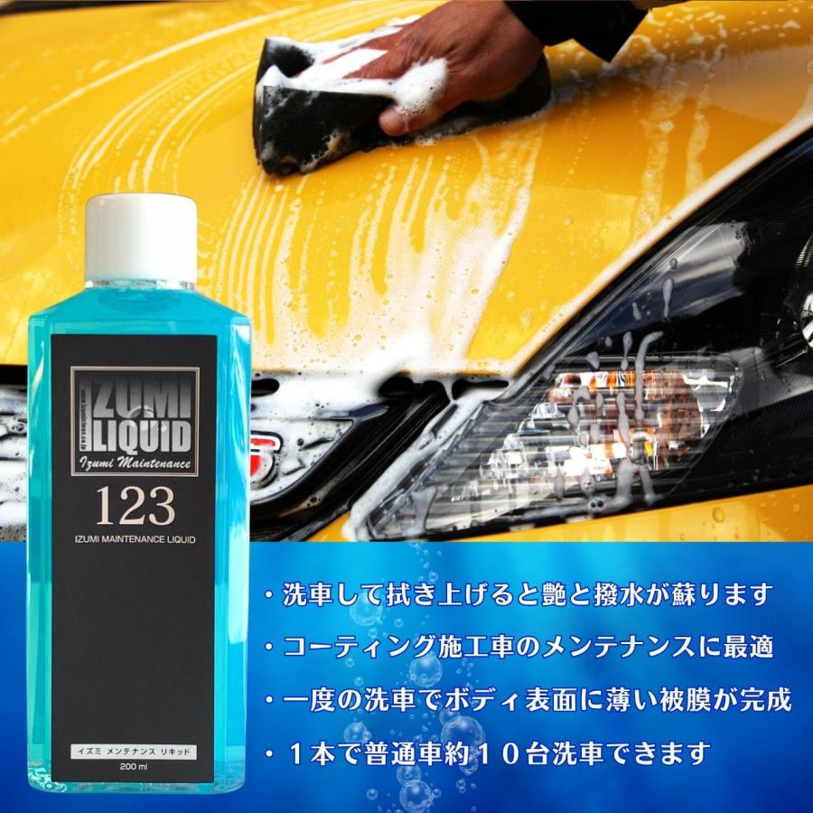 イズミメンテナンスリキッド　ガラスコーティング施工車のメンテナンスに最適　スポンジ・クロスとプロの施工マニュアル付き（お得なセット商品） |  | 02