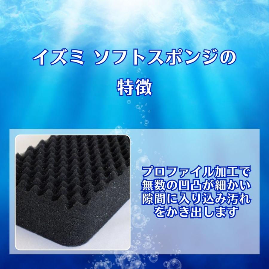 イズミソフトスポンジ　プロお勧め！ プロファイル加工　キメ細かな泡立ち　傷がつきにくい |  | 02