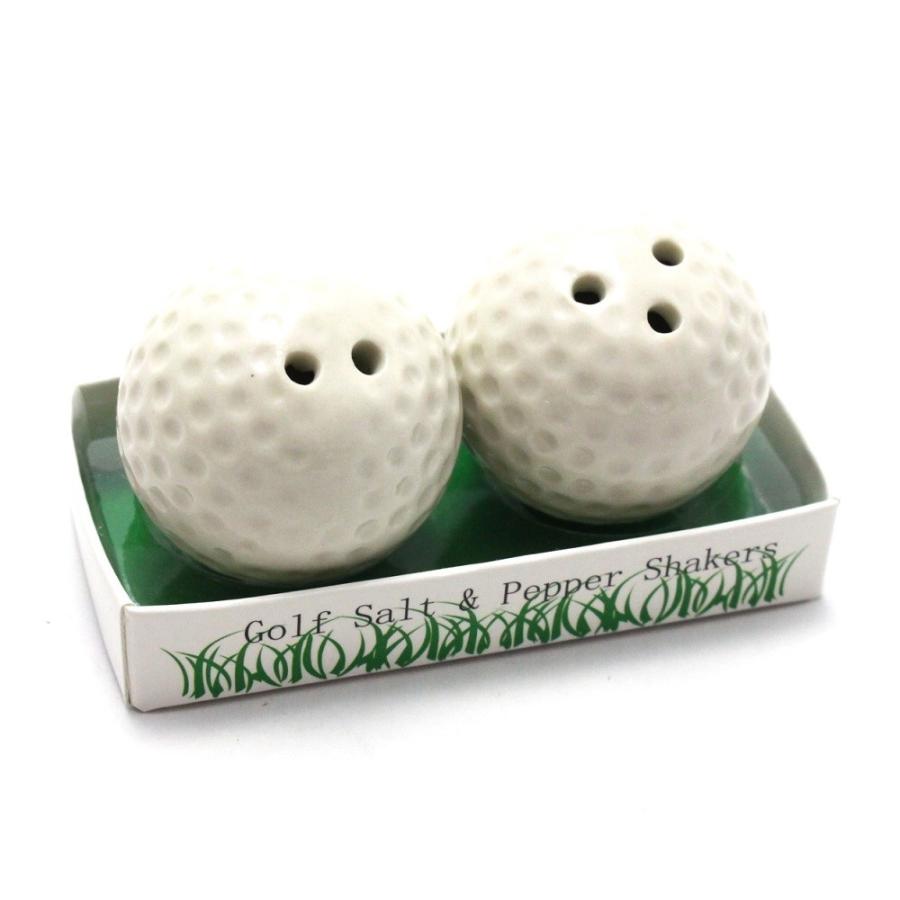 ゴルフボール型　塩・コショー入れ　Salt and pepper shakers｜izumigolf