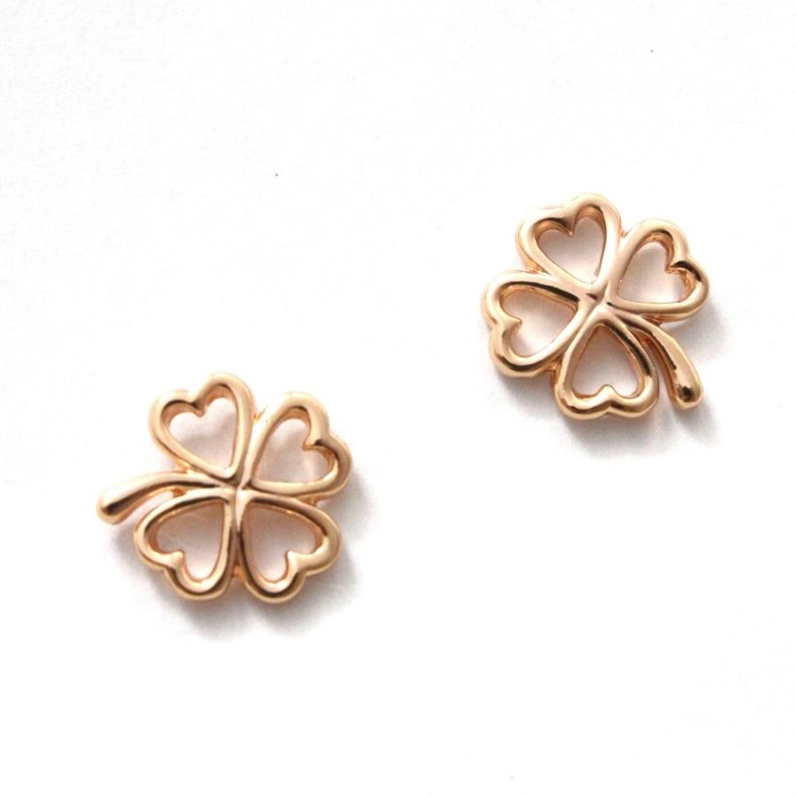 ROXI ロキシー クローバー ピアス キャッチタイプ ローズゴールド 