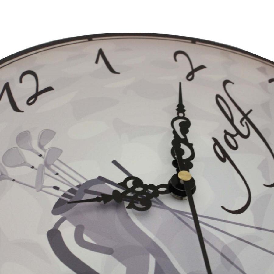 ゴルフ 掛け時計 ウォールクロック 木製 アンティーク風 ゴルフバッグ柄 直径30ｃｍ スイープムーブメント 静音 インテリア ゴルフモチーフ ギフト ゴルフコンペ |  | 03