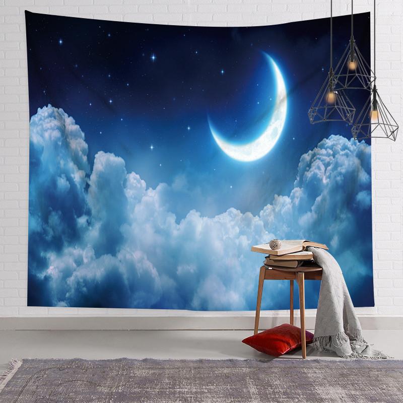 大量入荷 タペストリー 月 三日月 満月 海 大きい 自然 風景 夜景 星空 夜空 飾り インテリア 撮影 背景 布 きれい 癒し おしゃれ ポスター インテリア 動画撮影 タペストリー デザインタイプ デザイン2 Www We Job Com