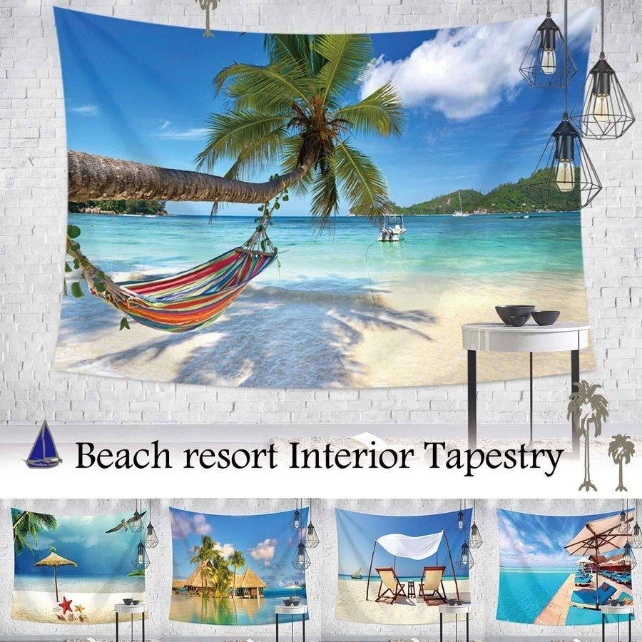 価格 タペストリー モルディブ タヒチ ハワイ 海 夏 南国 太陽 水上コテージ 窓 だまし絵 リゾート ビーチ バカンス 新婚旅行 ハネムーン 背景布 大判 Columbiatools Com