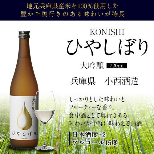 konishi 大吟醸 ひやしぼり 720ml 6本セット 送料無料 1本当たり1000円(税別)4合瓶 長S｜izumise｜02