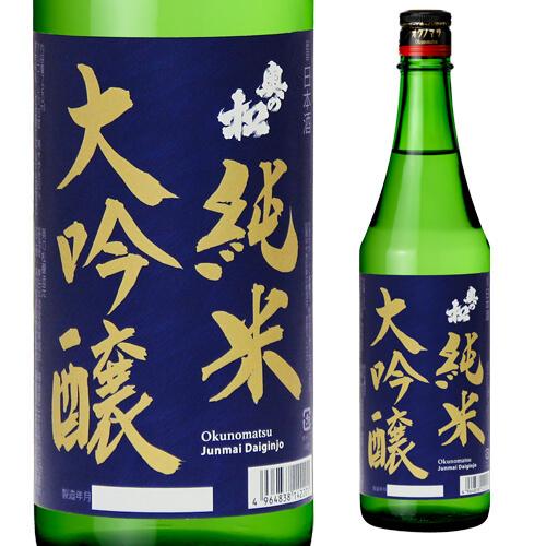 8/16限定 全品P2倍 日本酒 奥の松 純米大吟醸 紺ラベル 15度 720ml
