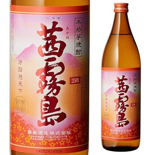 送料無料)(ケース6本入)茜霧島 タマアカネ 25度900ml×6本 芋焼酎 長S