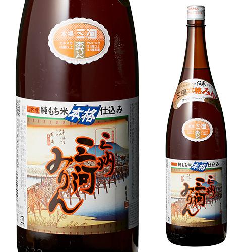 三州 三河みりん 本格仕込 1800ml みりん 1.8L 長S : 日本のSAKE 和泉