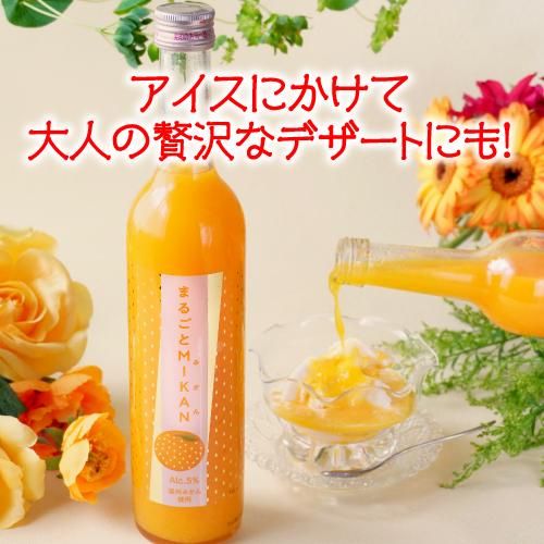 リキュール 驚異の果汁率87％！ まるごとMIKAN みかん 500ml 奈良県