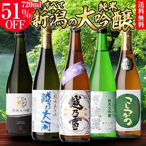 5/1・5/3限定 全品P2倍 日本酒 飲み比べ ギフト 送料無料 新潟 純米大