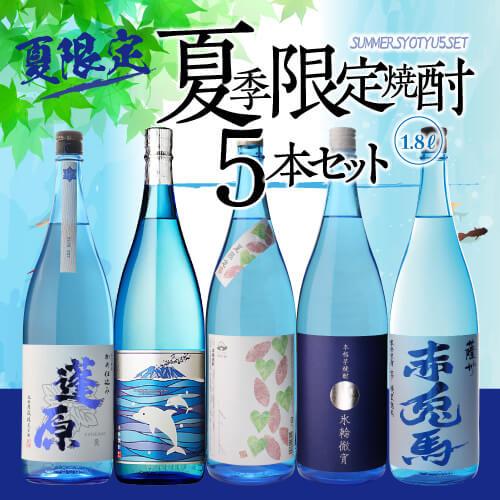 1/1〜5限定 全品P3倍 焼酎セット 夏季限定焼酎5本セット 芋焼酎 1800ml