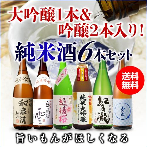 日本酒 飲み比べセット 酒 送料無料 日本酒セット 6本 純米大吟醸1本 