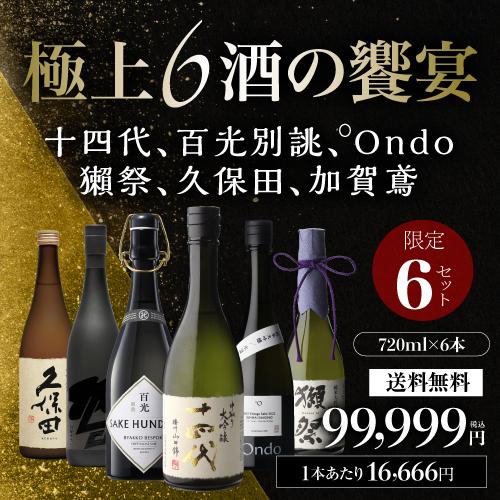 十四代 日本酒「極上6酒の饗宴」飲み比べセット 720ml×6本 【送料無料