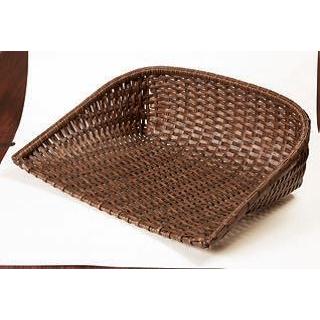 樹脂バスケット・PPアイテム　樹脂蓑 茶 アルミ枠（ミニ） 30×30×12cm