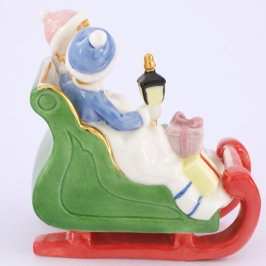 デンマーク Royal Copenhagen そりに乗るクララとピーター Clara