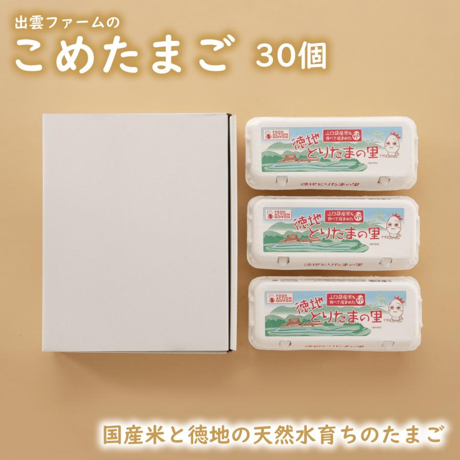 出雲ファームのこめたまご 30個（お米育ちのニワトリのおくりもの / 米たまご / 産地直送 / 徳地とりたまの里 / 出雲ファーム）（Yahoo!・出雲ファーム）
