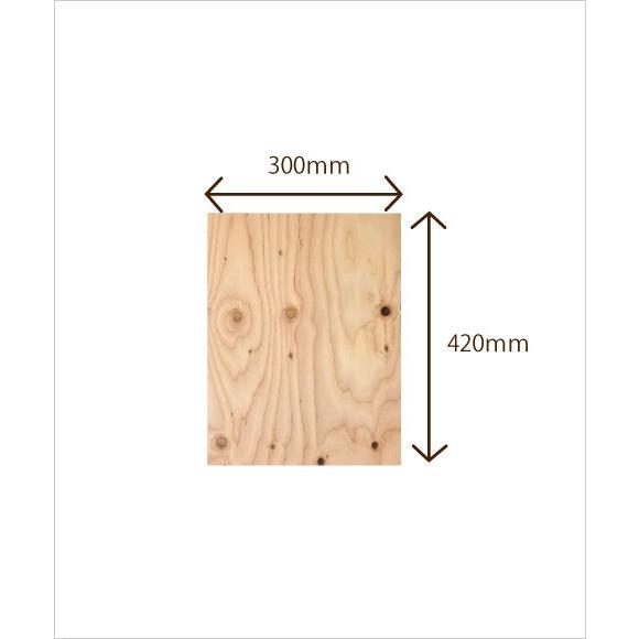 針葉樹 合板 構造用合板 12mm 5枚セット 幅300　長さ420ｍｍ　DIY　木工　工作　棚板　天板　材料｜izumohinoki｜02