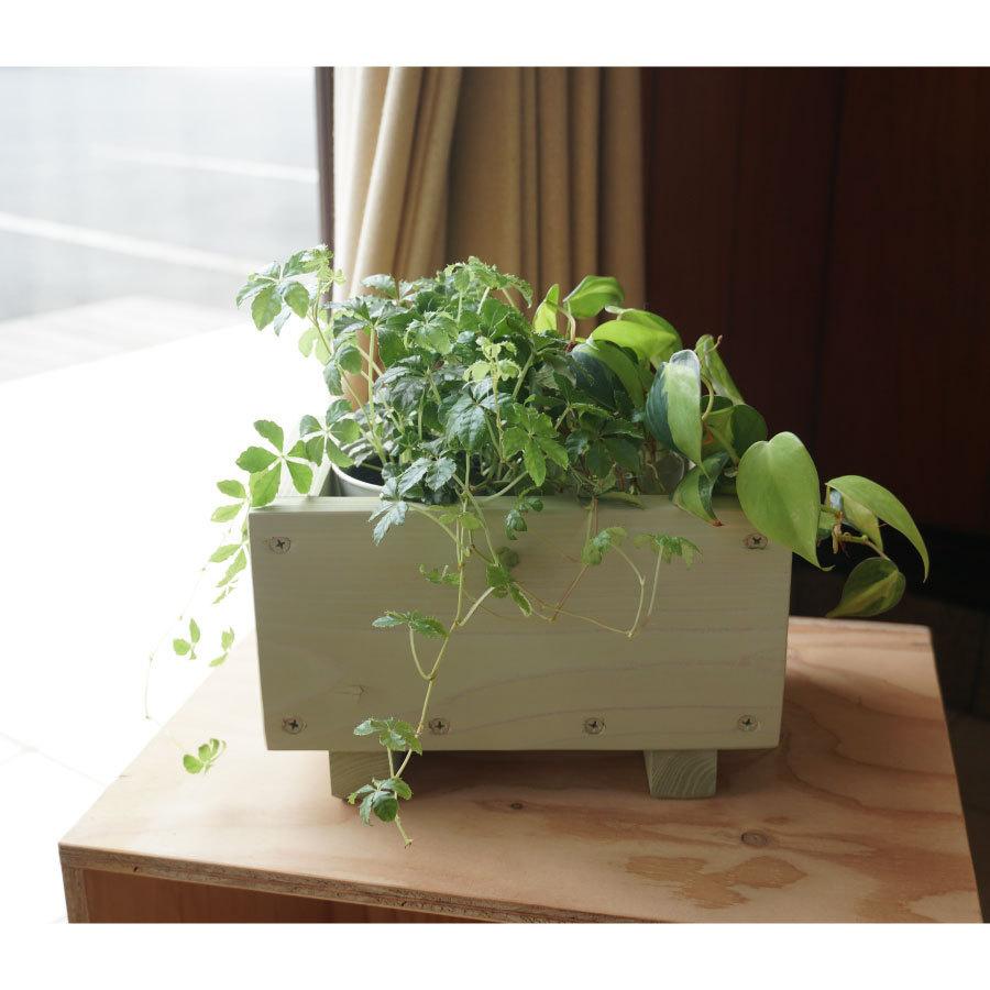 スリムウッドプランターMサイズ w450 ガーデニング おしゃれ