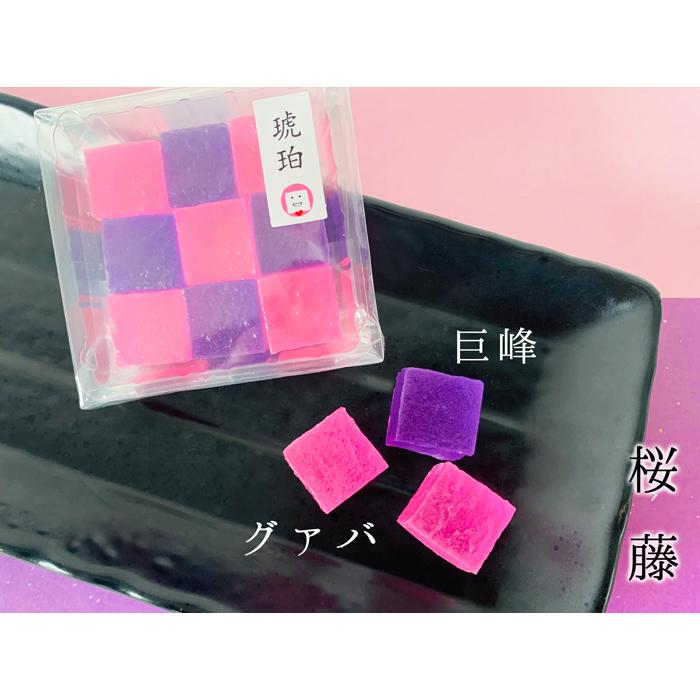 決算特価商品 琥珀糖 いづも寒天工房 琥珀 ３個bセット 寒天 箱入り 贈り物 和菓子 カラフル かわいい グァバ 巨峰 ラムネ みかん 青りんご Aynaelda Com