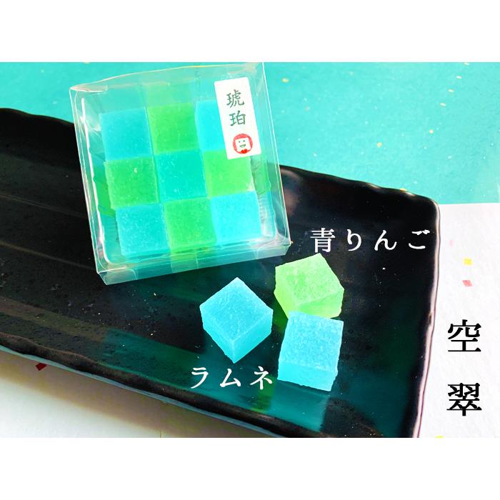 送料無料 いづも寒天工房 メール便 お試しセットb 寒天ジュレ 店舗 白桃 ３個雪ふわり赤 空翠 琥珀 期間限定 金橙 赤 ２個金紫縁結びかん 彩星