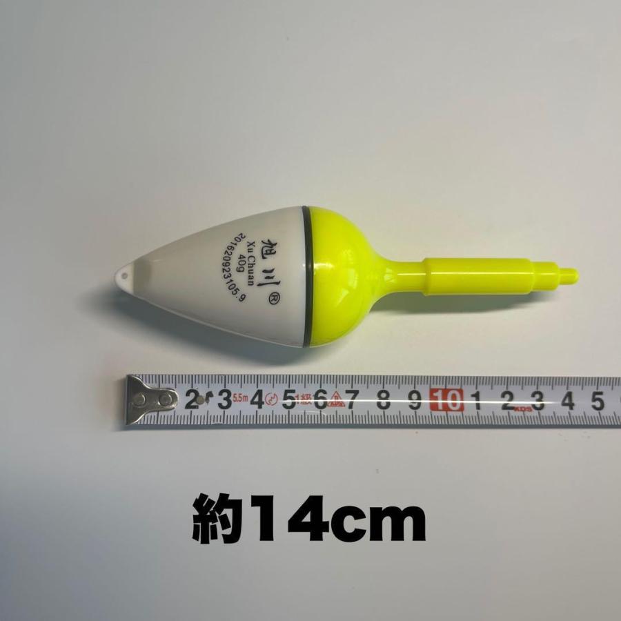 変色電気ウキ 10号 4個セット 電池付 グリーン レッド 赤 緑 LED 堤防