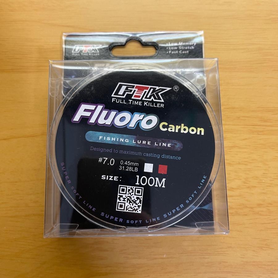 フロロカーボン 7号 100メートル ハリス 道糸 ショックリーダー 釣り糸