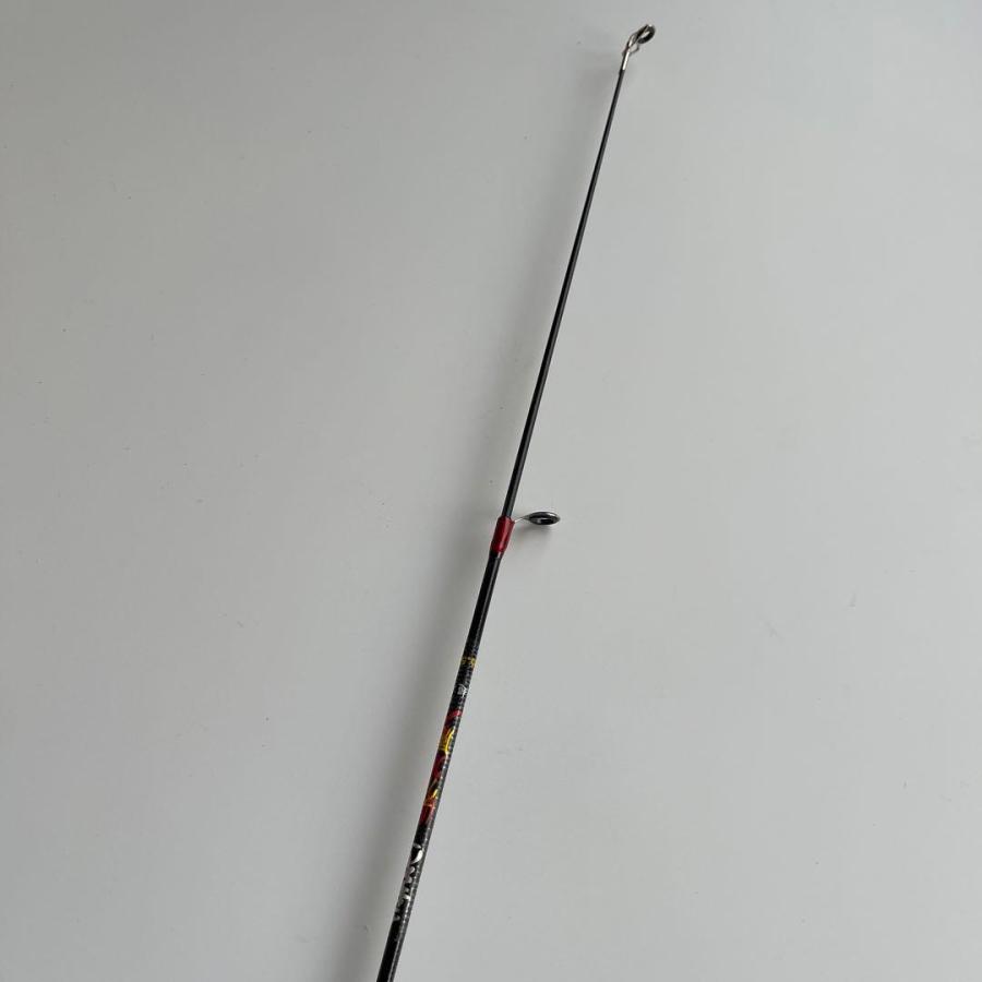 販売停止 コンパクトロッド 62cm 短竿 2本セット リール付き 黒