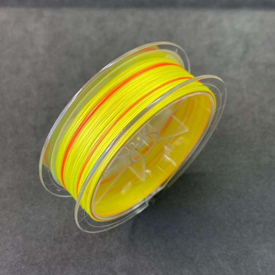 PEライン 100m X8 8本編み 8本撚り イエロー オレンジ 0.6号 0.8号 1