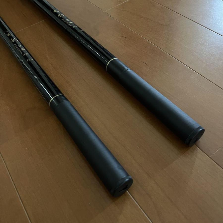 のべ竿 7.2m 超硬 2本セット 渓流竿 軽量 コンパクト 延べ竿 釣竿 鯉