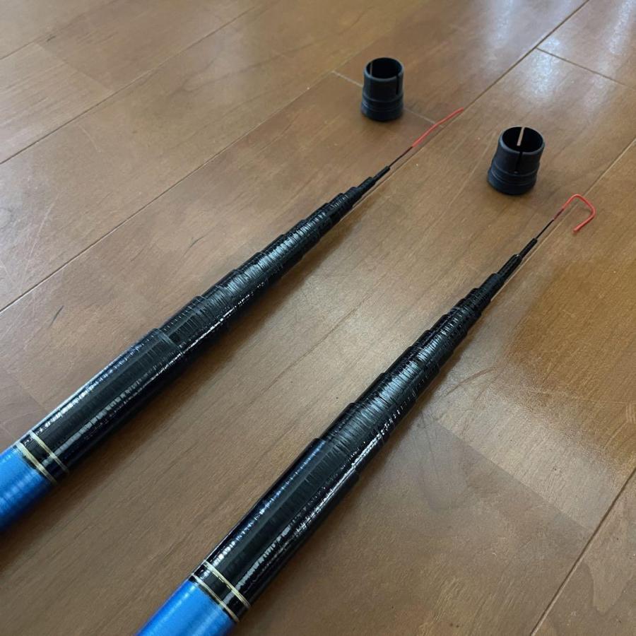 のべ竿 7.2m 超硬 2本セット 渓流竿 軽量 コンパクト 延べ竿 釣竿 鯉