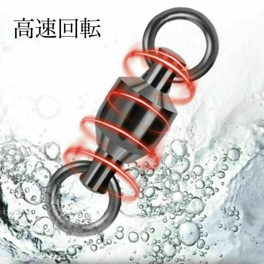 ボールベアリングスイベル サルカン ステンレス製 20個【#8】 |  | 01