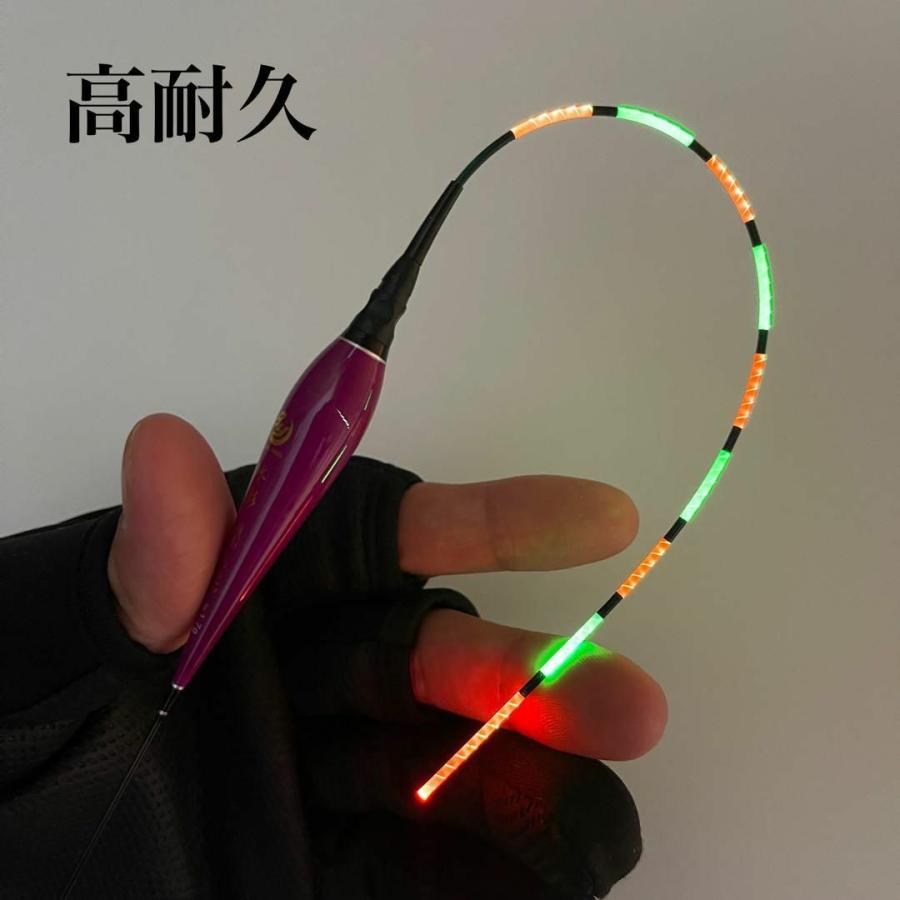 棒ウキ 5B 2本セット 9点発光 LED電気ウキ へらウキ グレ メジナ 夜