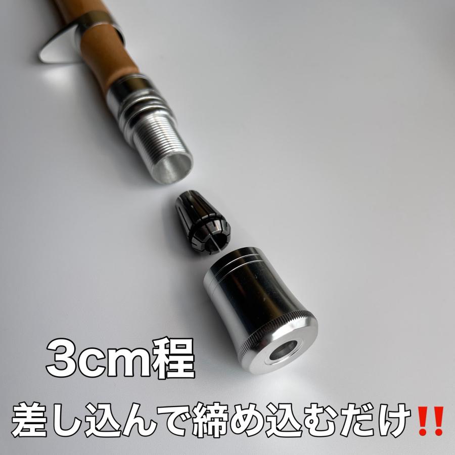 ベイト用　グリップ　9mm-10mm 天然木　自作　カスタム　ベイトロッド　 釣り　釣竿　シンプル　ルアーロッド　スピニングロッド｜izuokappari-store｜08