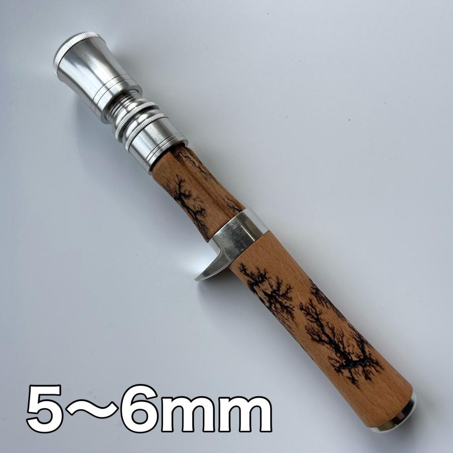 ベイトロッド用 グリップ 5mm-6mm 天然木 自作 カスタム ベイトロッド