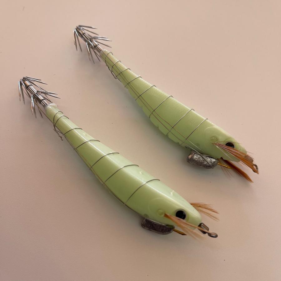 エギ　餌木 エサ巻き餌木 夜光ホワイト 白 テーラー 餌木 スルメイカ ヤリイカ