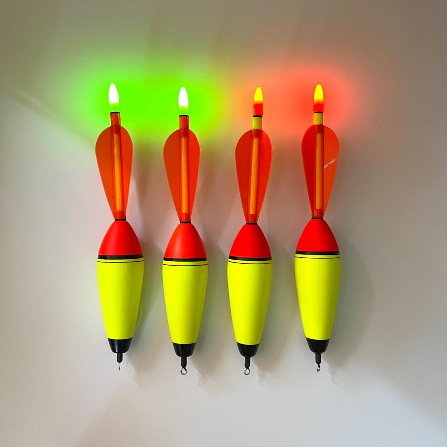 遠投カゴ釣り 8号 4本セット 電気ウキ 発泡ウキ 真鯛 青物 ウキ釣り