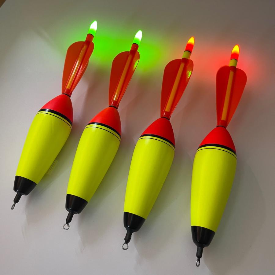 遠投カゴ釣り 8号 4本セット 電気ウキ 発泡ウキ 真鯛 青物 ウキ釣り