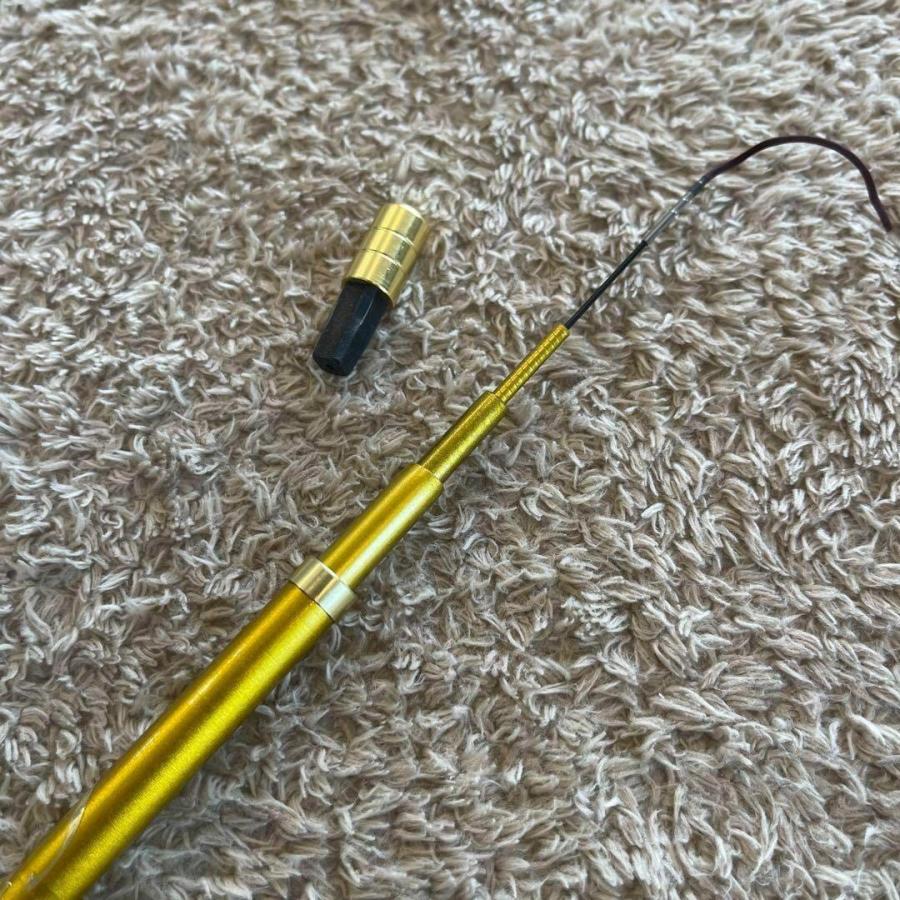 のべ竿 4.8m カーボン 細 超硬 渓流竿 軽量 金 ゴールド 16尺 : 伊豆