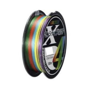 PEライン マルチカラー色　100m　4本編 　0.4号　０.6号　０.8号　1号　１.2号　１.5号　2号　3号　4号　5号　6号　8号　　アジング　エギング の商品画像