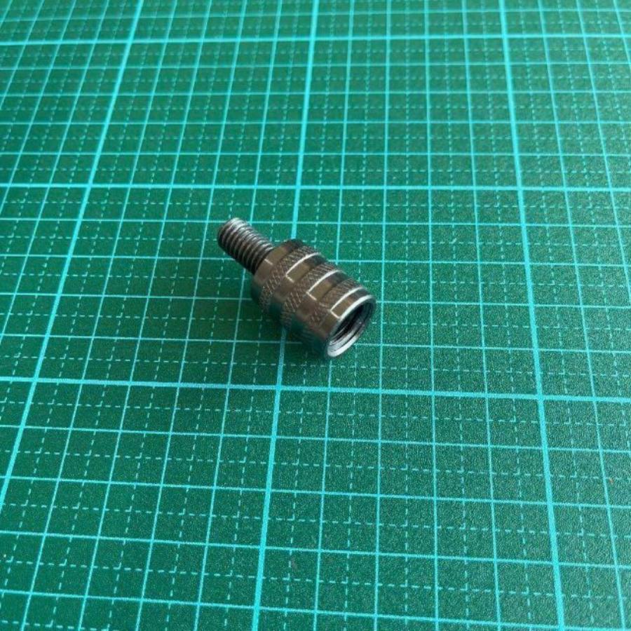 口径 変換アダプター オス凸 M8 P1.25 → メス凹 M12 P1.75 ネジ径変換