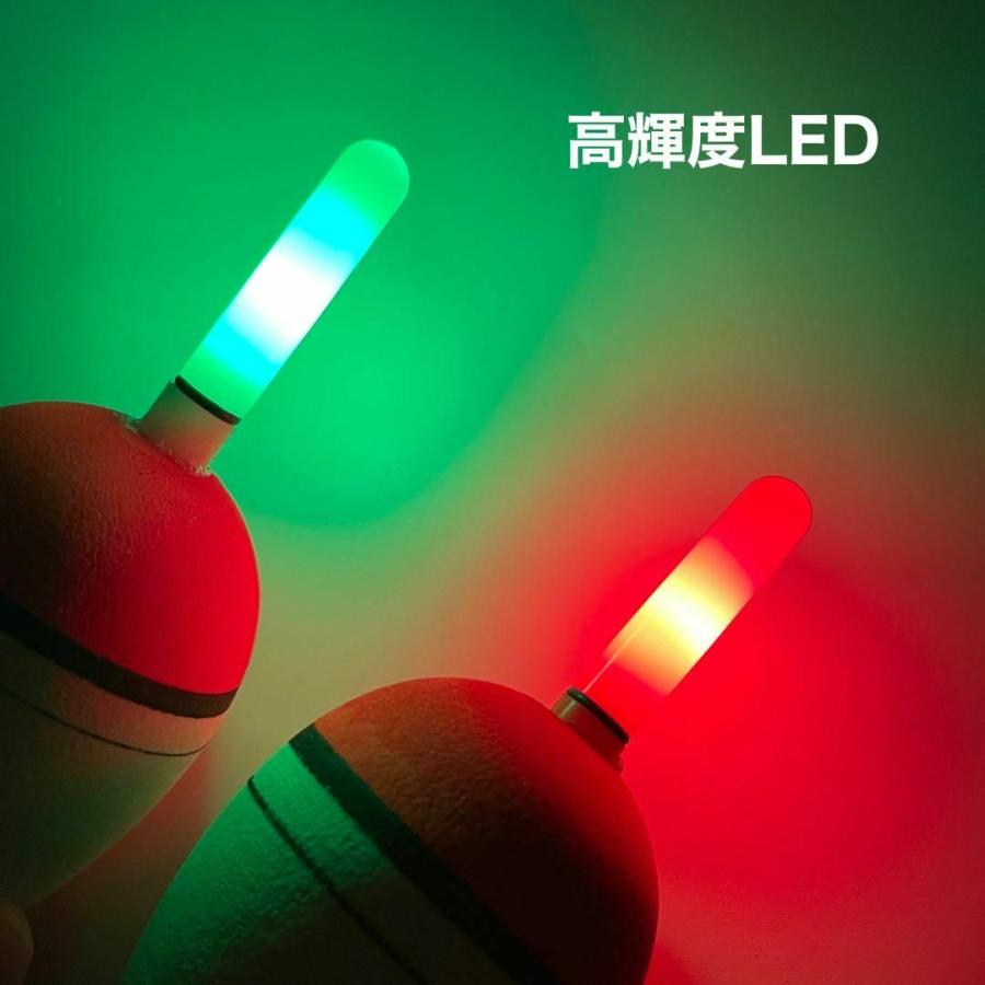 LED電気ウキ 8号 2個セット 発泡ウキ 高輝度 ウキ釣り 夜釣り : 伊豆