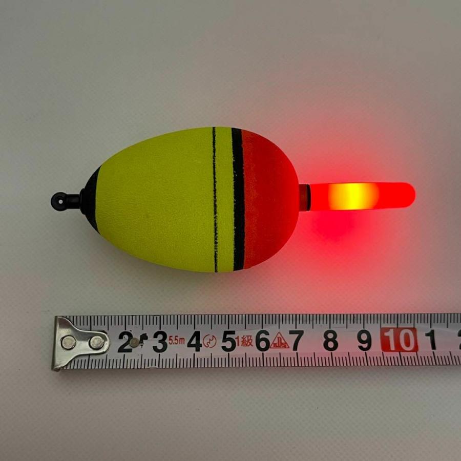 LED電気ウキ 8号 2個セット 発泡ウキ 高輝度 夜釣り ウキ釣り CR425