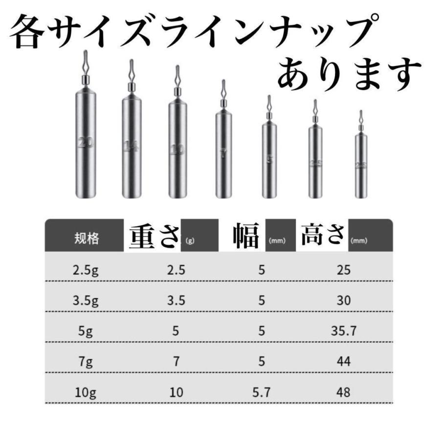 フリーリグ シンカー 3.5g 50個 鉛 釣り オモリ セット ダウンショット