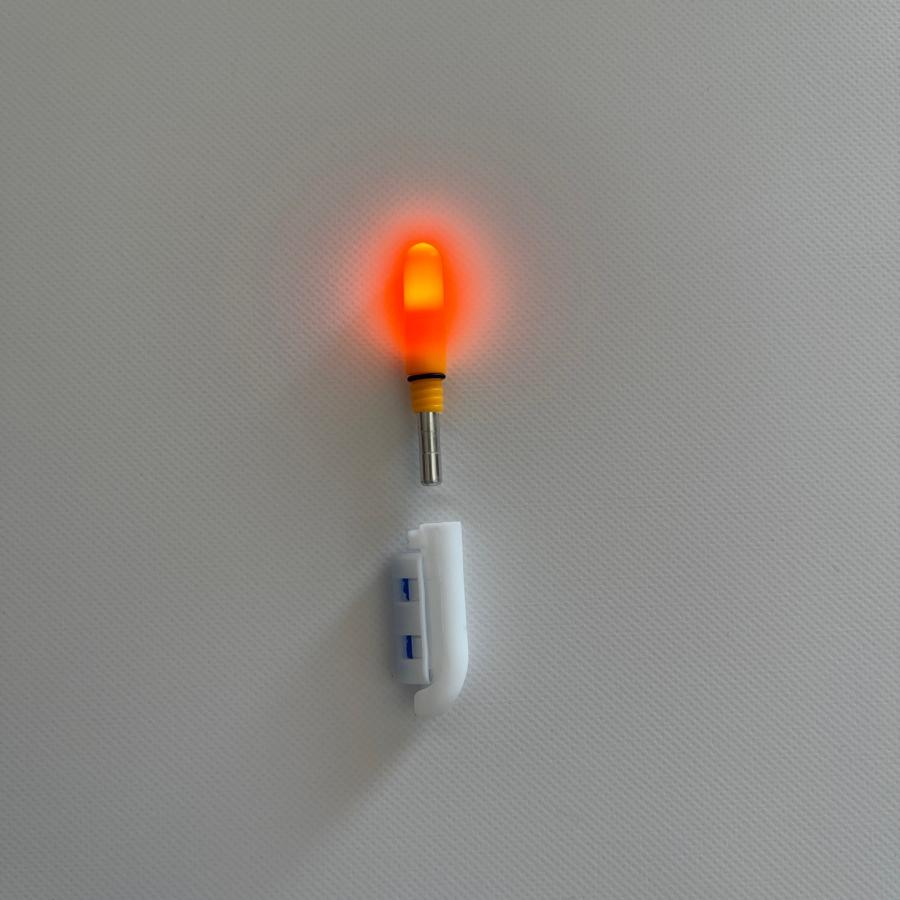 竿先ライト（オレンジ×8個）穂先ライト 電池式 CR425 BR425 ぶっこみ